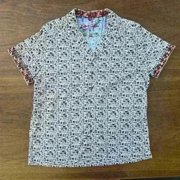 Robert Graham- “Joryne” Classic Fit Men’s Short Sleeve XL Shirt New Without Tags - Picture 6 of 10